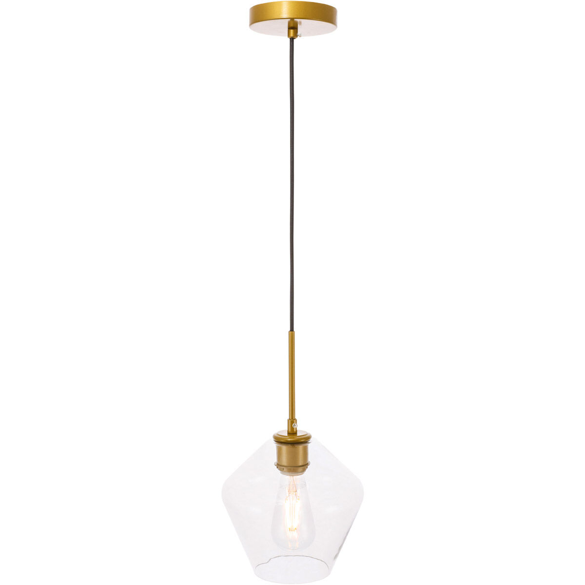 Rochester 1 Light 8 inch Brass Pendant Ceiling Light