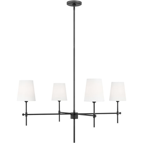 TOB by Thomas O'Brien Baker 4 Light 36 inch Midnight Black Chandelier Ceiling Light