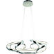 Canada LED 27.6 inch Chrome Chandelier Ceiling Light