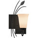 Forged Leaf 1 Light 7.1 inch Black Sconce Wall Light
