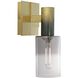 Empire Sconce Wall Light in Chrome, Clear