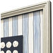 Ocean Treasury Blue and White Framed Art