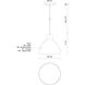 Chroma LED 8.88 inch Glossy White Pendant Ceiling Light in Gloss White