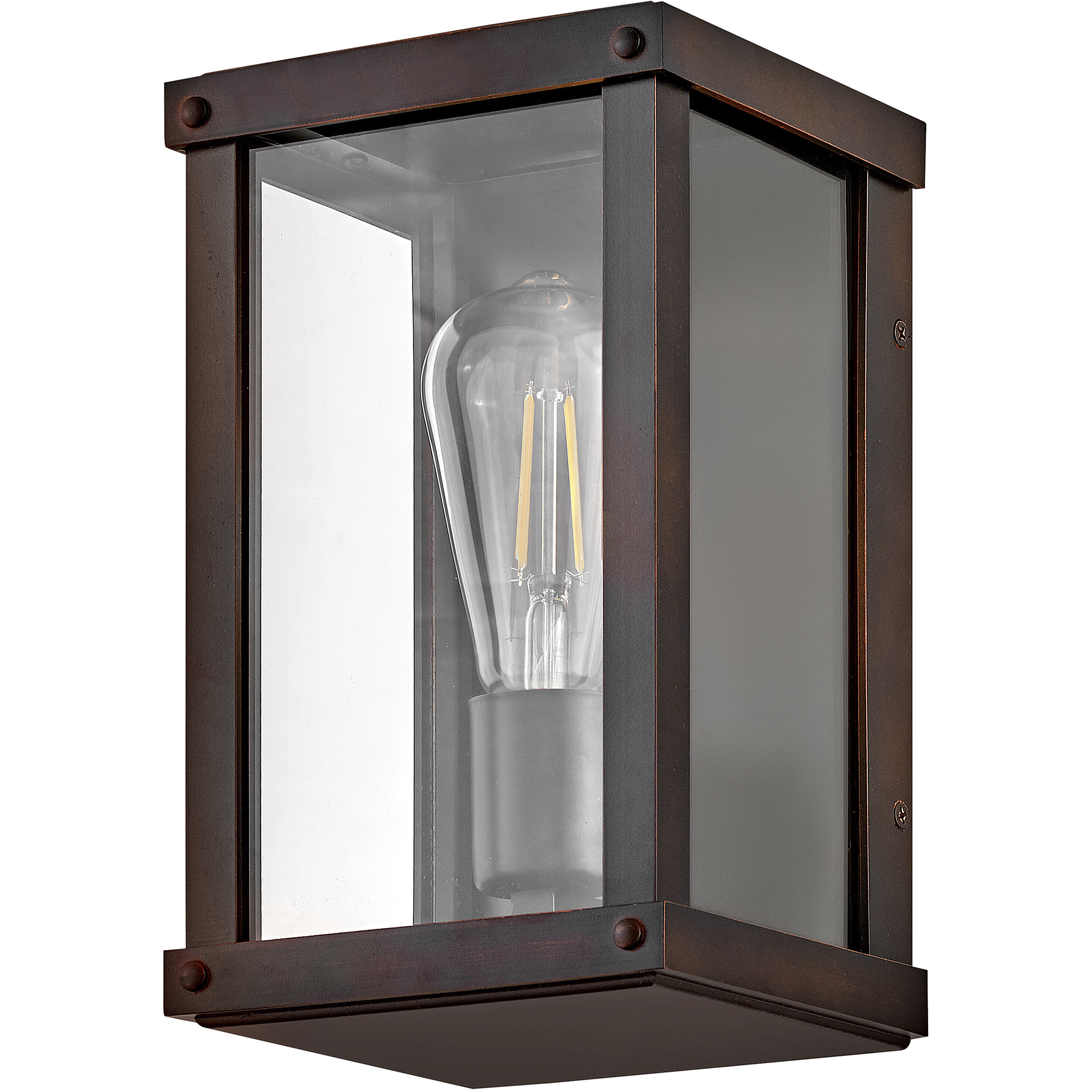 Beckham Outdoor Wall Mount Lantern in Blackened Copper