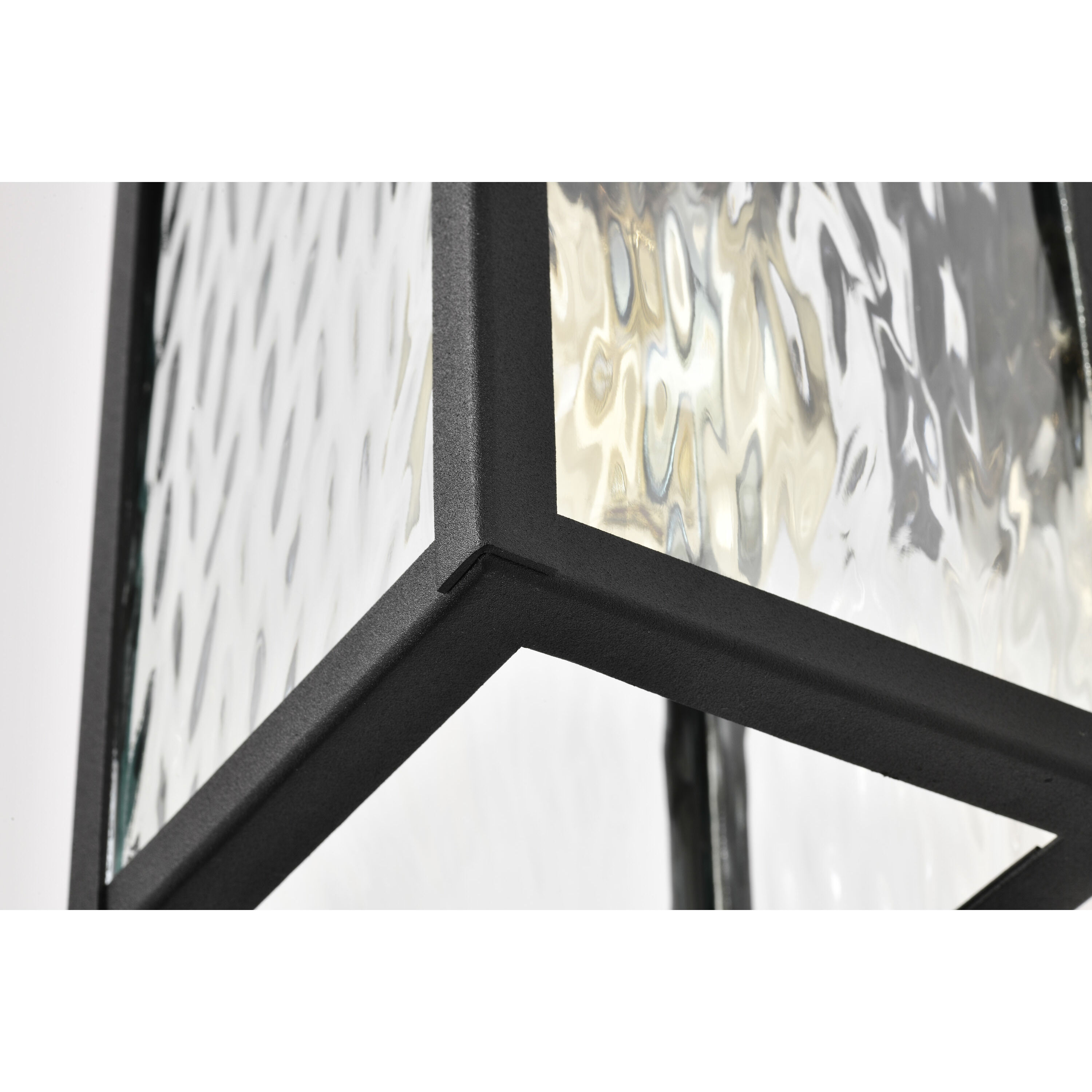 Austen 13 inch Matte Black Outdoor Wall Lantern, Small