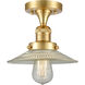 Franklin Restoration Halophane 1 Light 8.50 inch Semi-Flush Mount