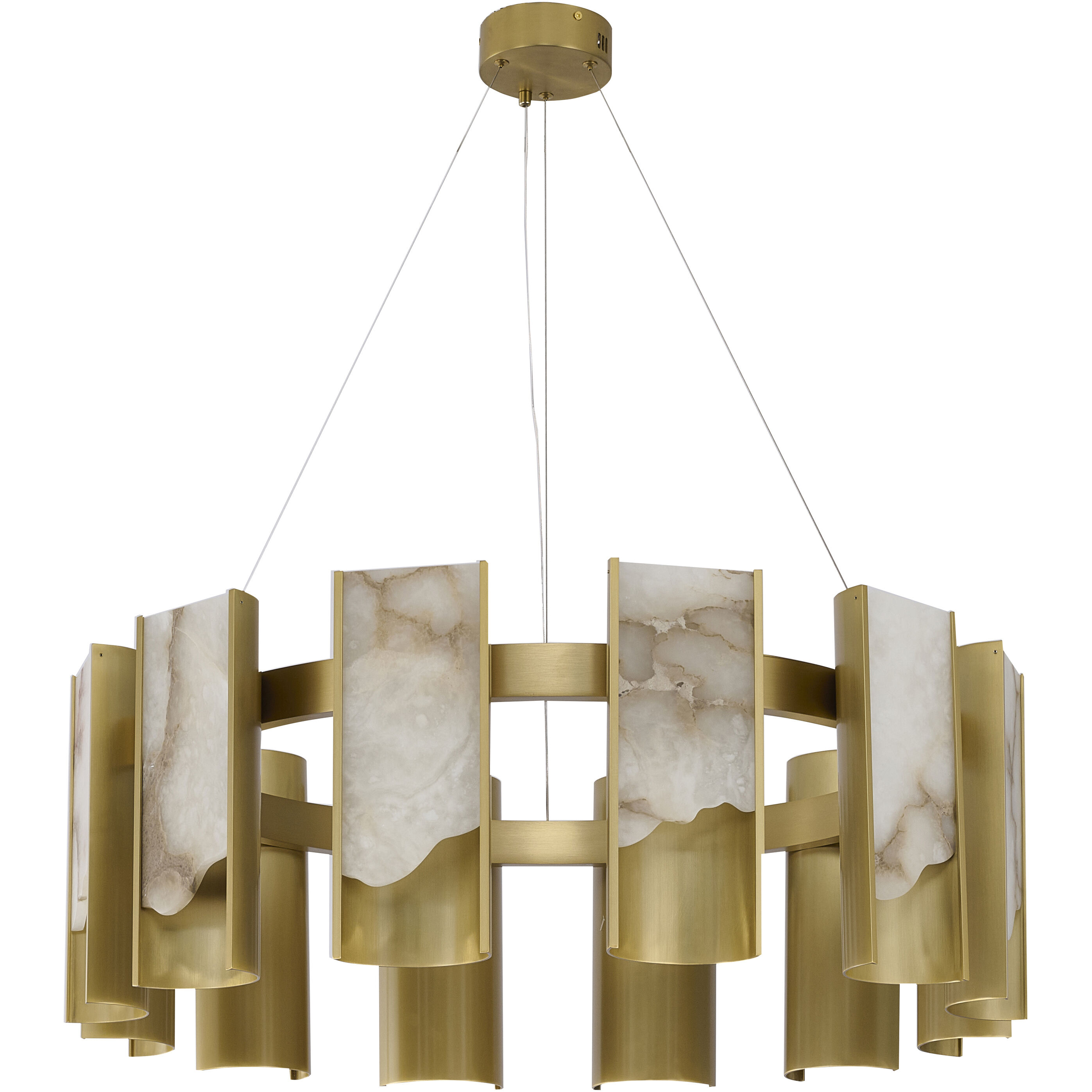 Canada LED 11.6 inch Satin Brass Chandelier Ceiling Light