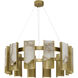 Canada LED 11.6 inch Satin Brass Chandelier Ceiling Light