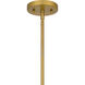 Peregrine 1 Light 14 inch Brushed Gold Mini Pendant Ceiling Light