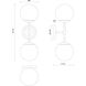 Alora Mood Fiore 2 Light 6 inch Matte Black Bath Vanity Light Wall Light