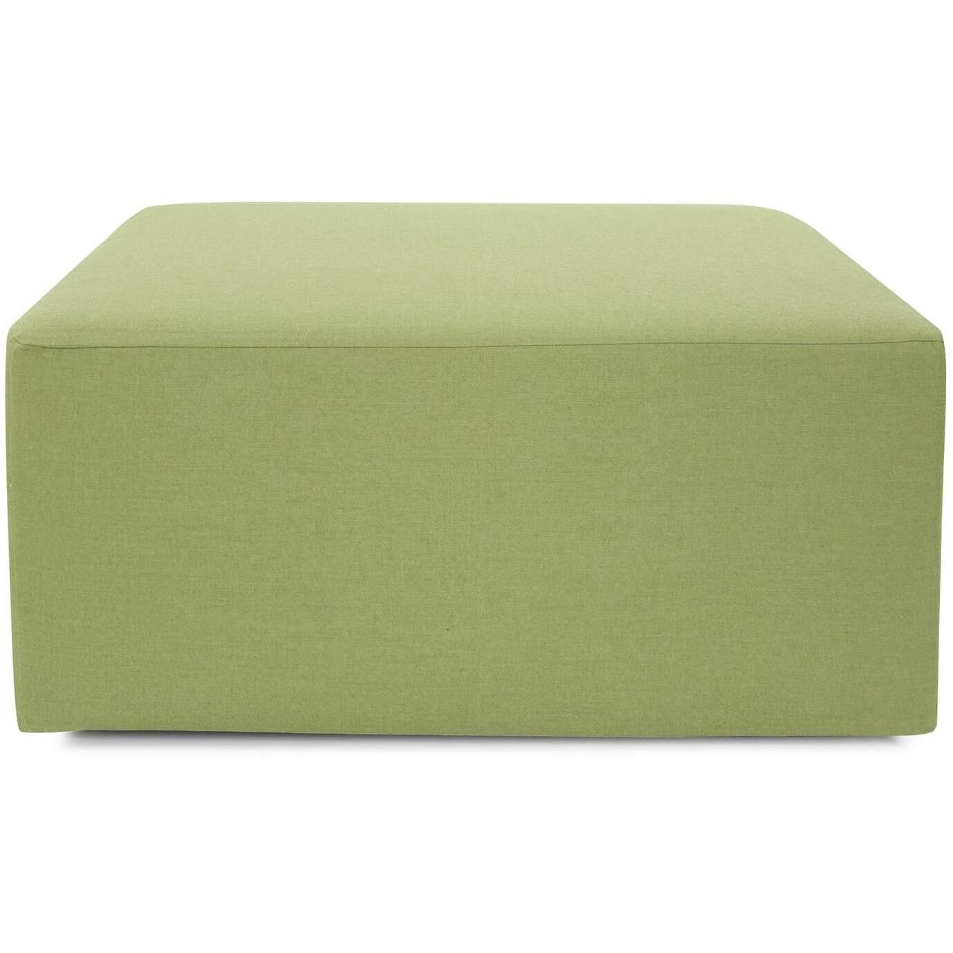 Universal 17 inch Moss Outdoor Ottoman, 36in Square, The Seascape Collection