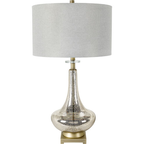 Leoti 31 inch 100 watt Gold Table Lamp Portable Light