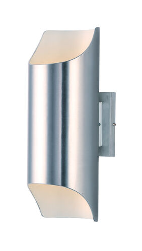 Lightray LED LED 13.75 inch Brushed Aluminum Outdoor Wall Sconce