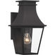 Gloucester 1 Light 15 inch Sand Coal Outdoor Wall Mount, The Great Outdoors