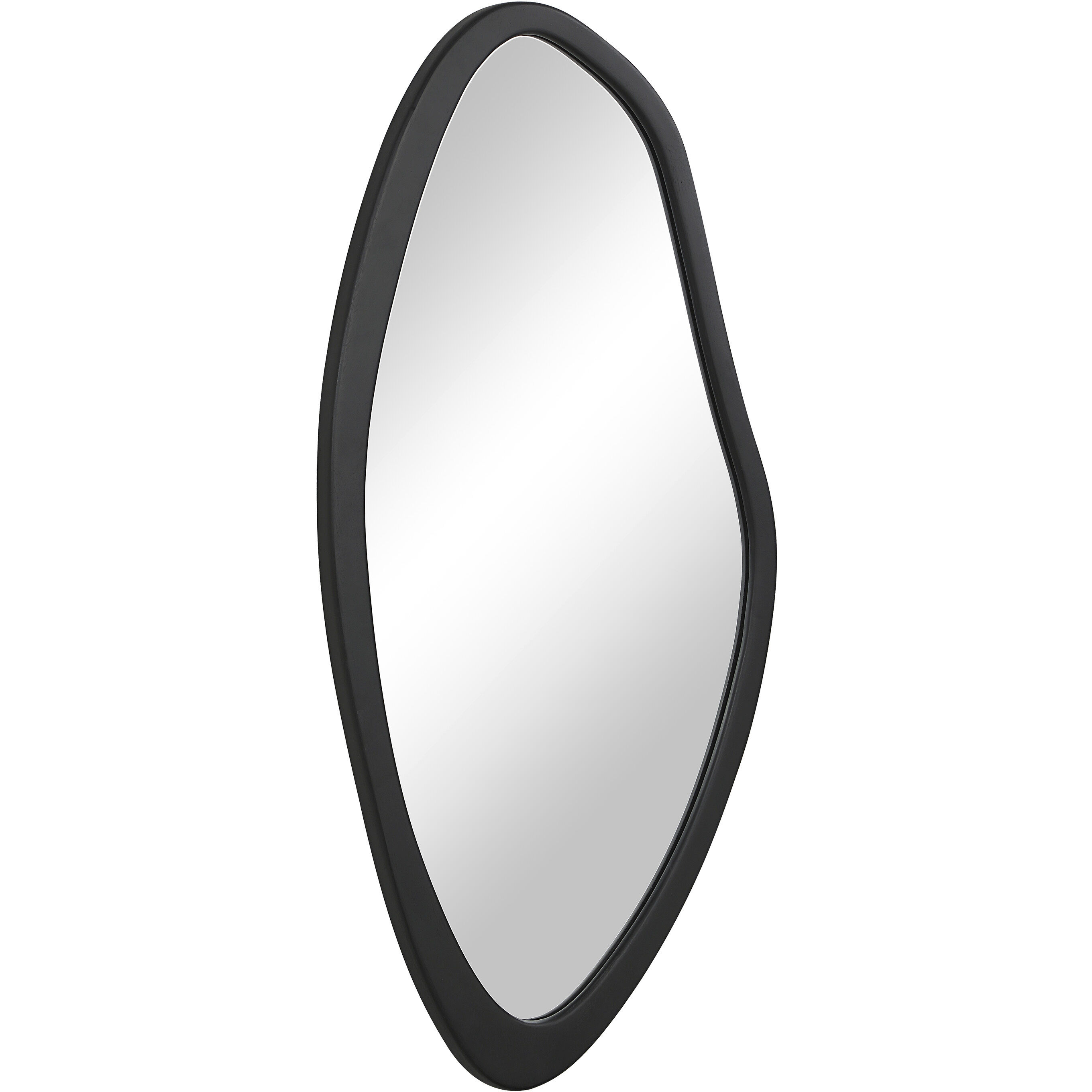 Trani 40 X 19.75 inch Matte Black Wall Mirror