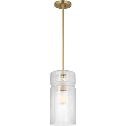 Drew & Jonathan Liouet 1 Light 7 inch Satin Brass Pendant Ceiling Light, Small