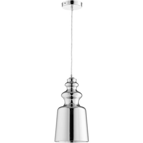 Leone 1 Light 8 inch Chrome Pendant Ceiling Light