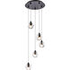 Eren 5 Light 11.8 inch Black Pendant Ceiling Light