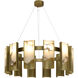 Canada LED 11.6 inch Satin Brass Chandelier Ceiling Light