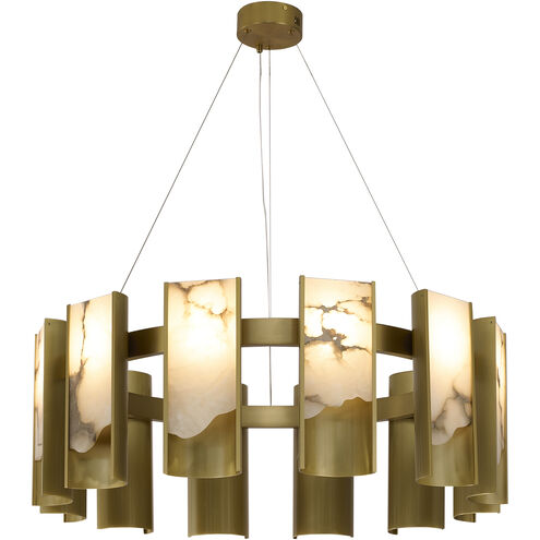 Canada LED 11.6 inch Satin Brass Chandelier Ceiling Light