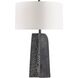 Scopello 29.5 inch 150 watt Antiqued Aluminum Table Lamp Portable Light