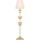 Florian 34 inch 10 watt Vintage Gold Leaf Table Lamp Portable Light