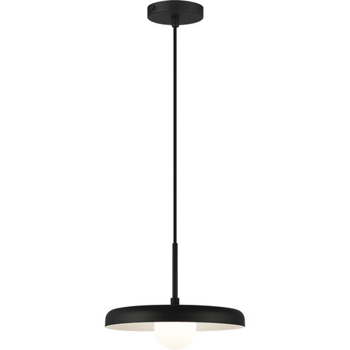 Creston LED 11.88 inch Matte Black Pendant Ceiling Light