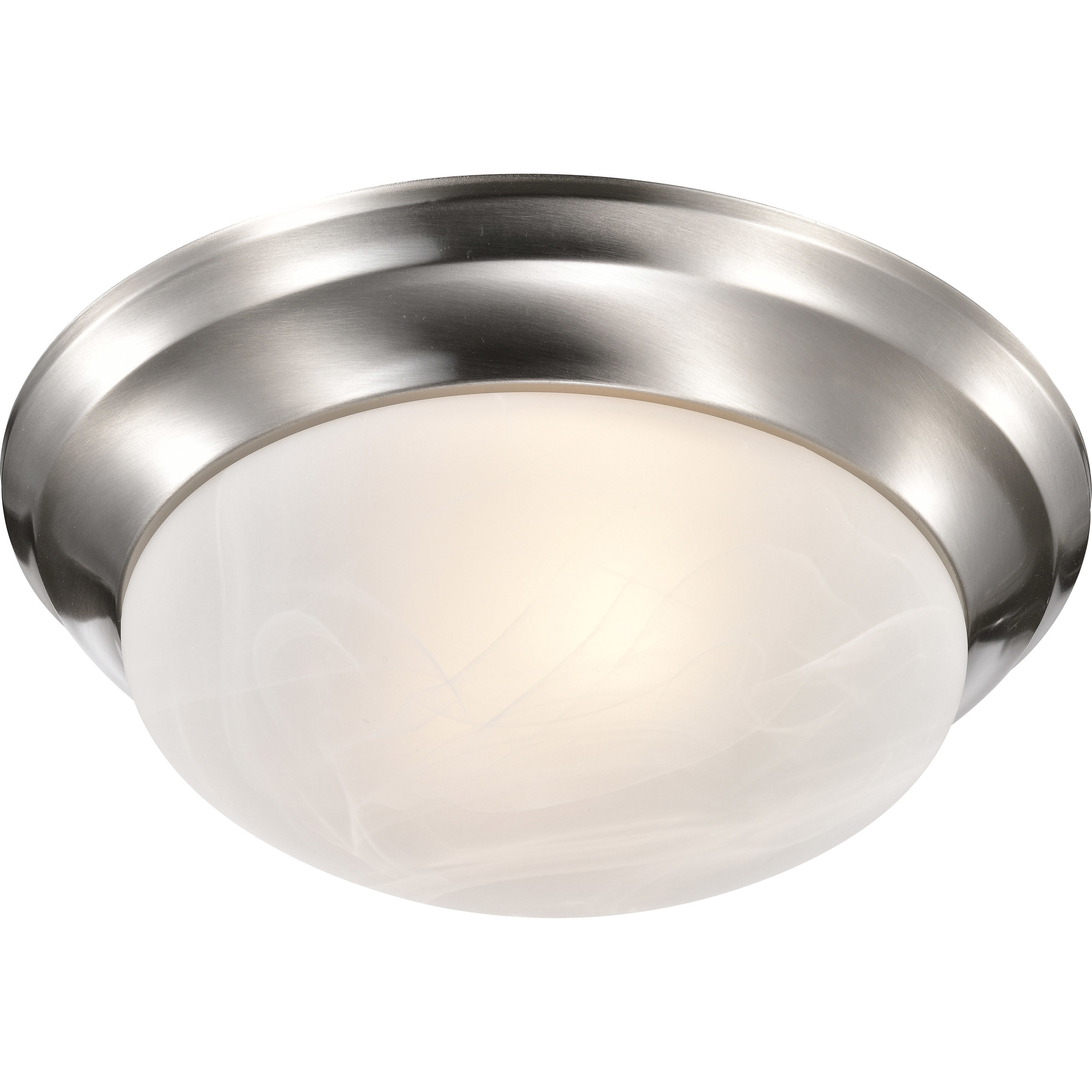 Brentwood 2 Light 14 inch Brushed Nickel Flush Mount Ceiling Light