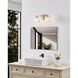 Valentin 2 Light 15 inch Brushed Nickel Vanity Light Wall Light
