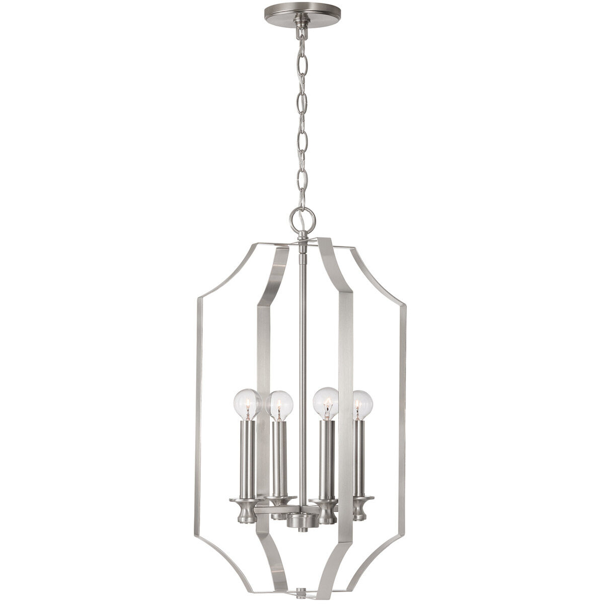 Myles 4 Light 15 inch Brushed Nickel Foyer Ceiling Light