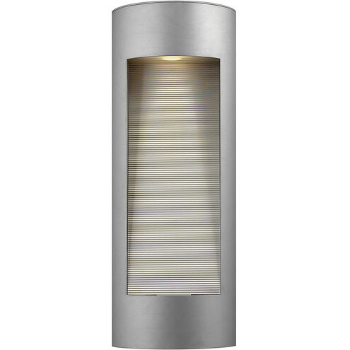 Luna Outdoor Wall Mount Lantern in Titanium, Non-LED, Large