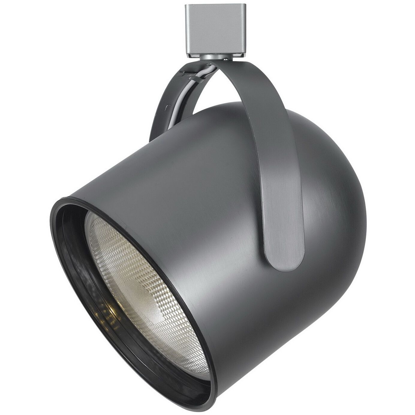 Signature 1 Light Brushed Steel Track Head Ceiling Light, Adjustable