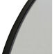 Tabitha 42 X 42 inch Black Wall Mirror