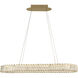Golden Ratio 1 Light 33.4 inch Satin Gold Linear Pendant Ceiling Light