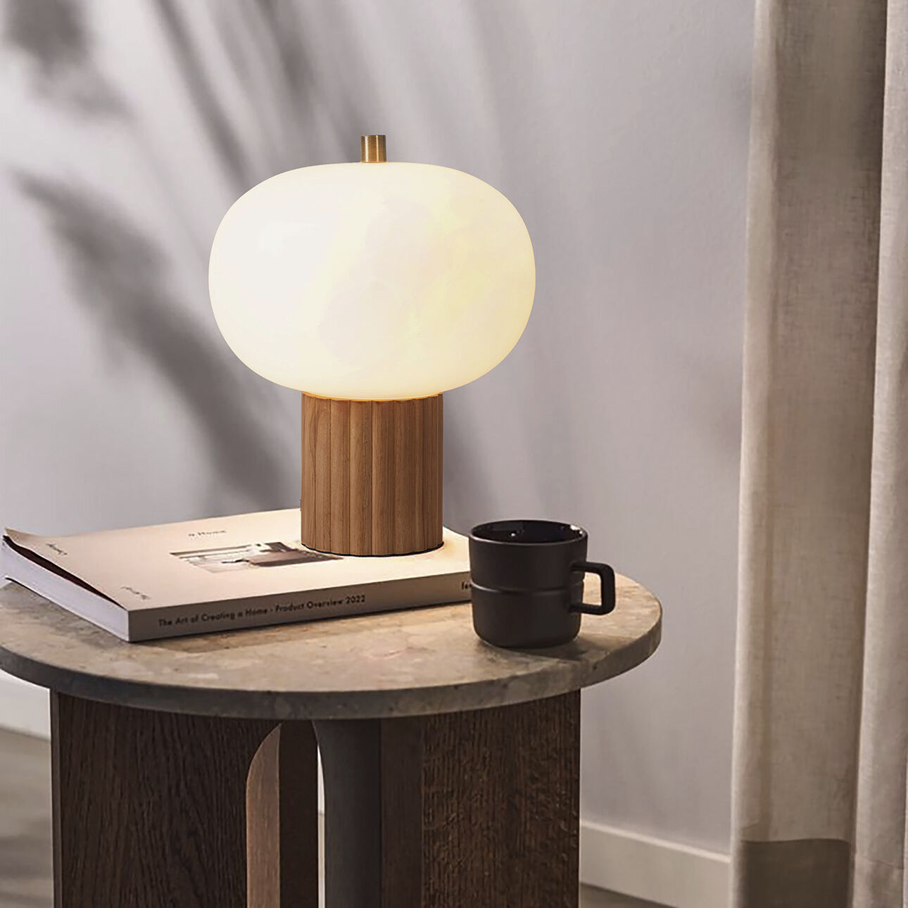 Tambo 15 inch 23.00 watt Natural Ash and Weathered Brass Accent Table Lamp Portable Light