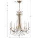 Karrington 8 Light 26 inch Aged Brass Chandelier Ceiling Light