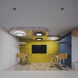 Jazz 2 Light 40 inch White Flush Mount Ceiling Light