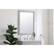 Aqua 36 X 27 inch Grey Wall Mirror