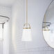 Tori LED 11.5 inch Lacquered Brass Pendant Ceiling Light