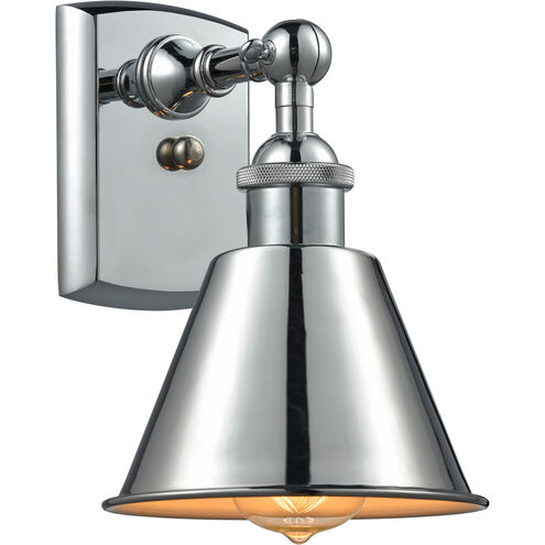 Ballston Smithfield 1 Light 7 inch Polished Chrome Sconce Wall Light, Ballston