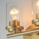 Corona 2 Light 12 inch Satin Brass Bath Vanity Wall Light in Clear