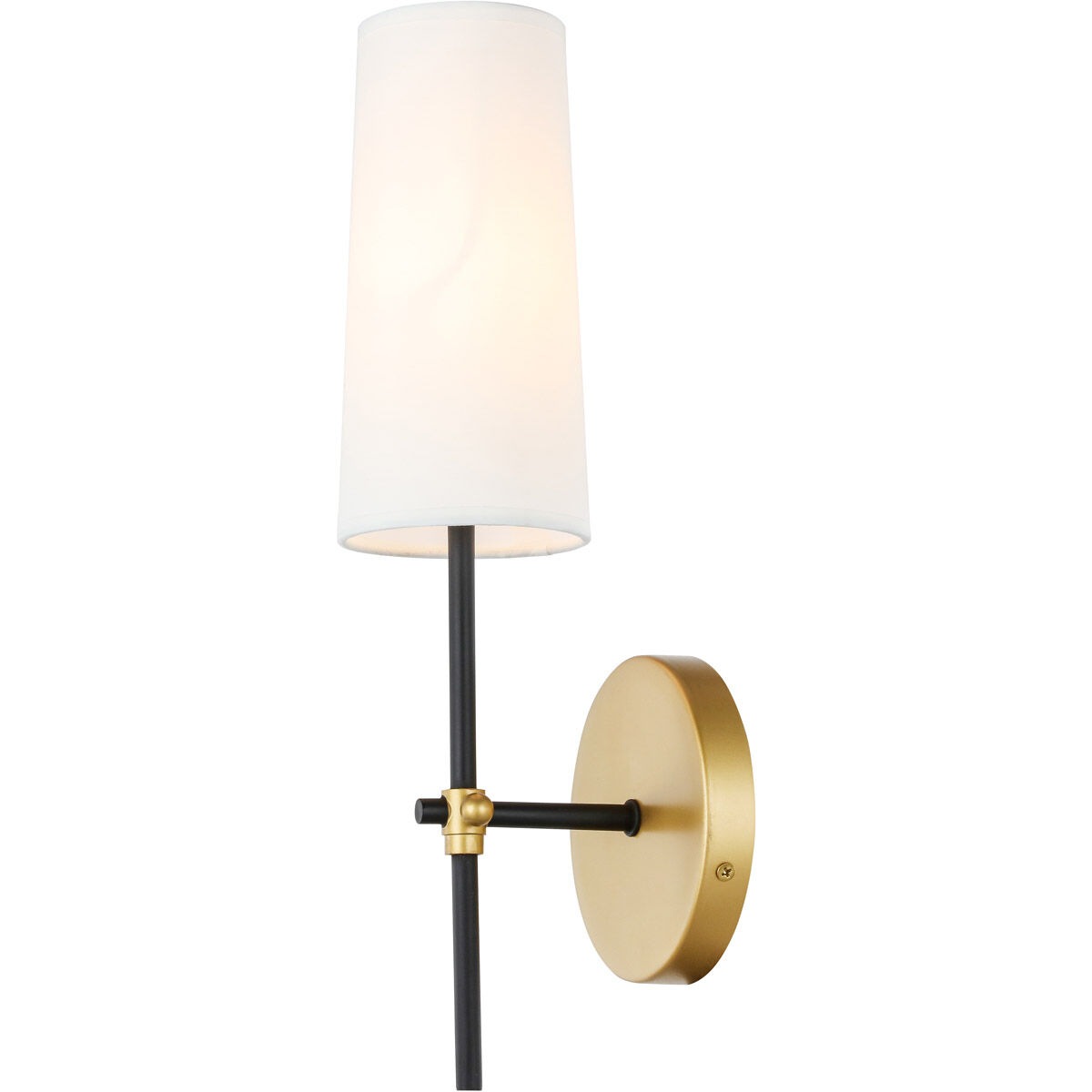 Mel 1 Light 5 inch Brass and Black Wall sconce Wall Light
