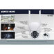 Brentwood LED 4.43 inch White Outdoor Security Light