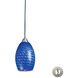 Block Island 1 Light 6 inch Satin Nickel Mini Pendant Ceiling Light