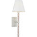 C&M by Chapman & Myers Fiona 1 Light 6.25 inch Aged Pewter Wall Sconce Wall Light in Standard
