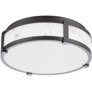 Constantine LED 14 inch Black Flush Mount Ceiling Light, dweLED