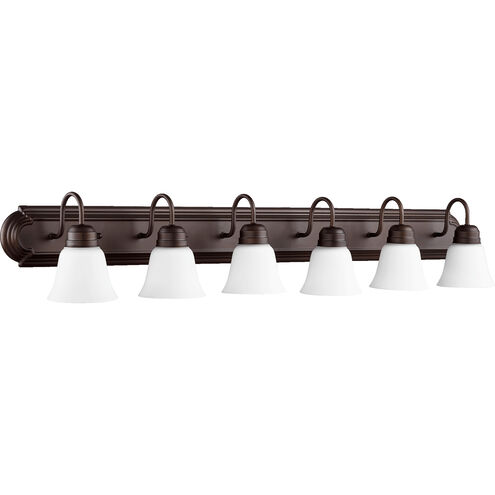 Fort Worth 6 Light 48 inch Oiled Bronze Vanity Light Wall Light