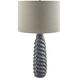 Ossining 27 inch 100 watt Gray Accent Table Lamp Portable Light