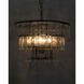 Carnegie 4 Light 20 inch Black Chandelier Ceiling Light, Medium