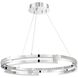 Satern LED 30 inch Chrome Pendant Ceiling Light